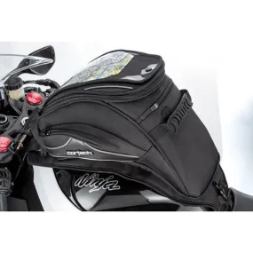 Cortech 'Super 2.0' 18-Liter Sloped Black Strap Mount Tank Bag