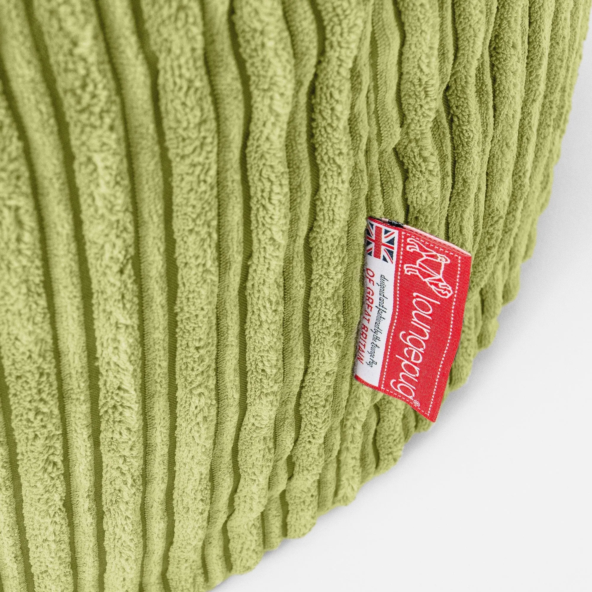 Cuddle Up Beanbag Chair - Cord Lime Green