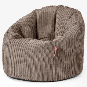 Cuddle Up Beanbag Chair - Cord Mocha Brown