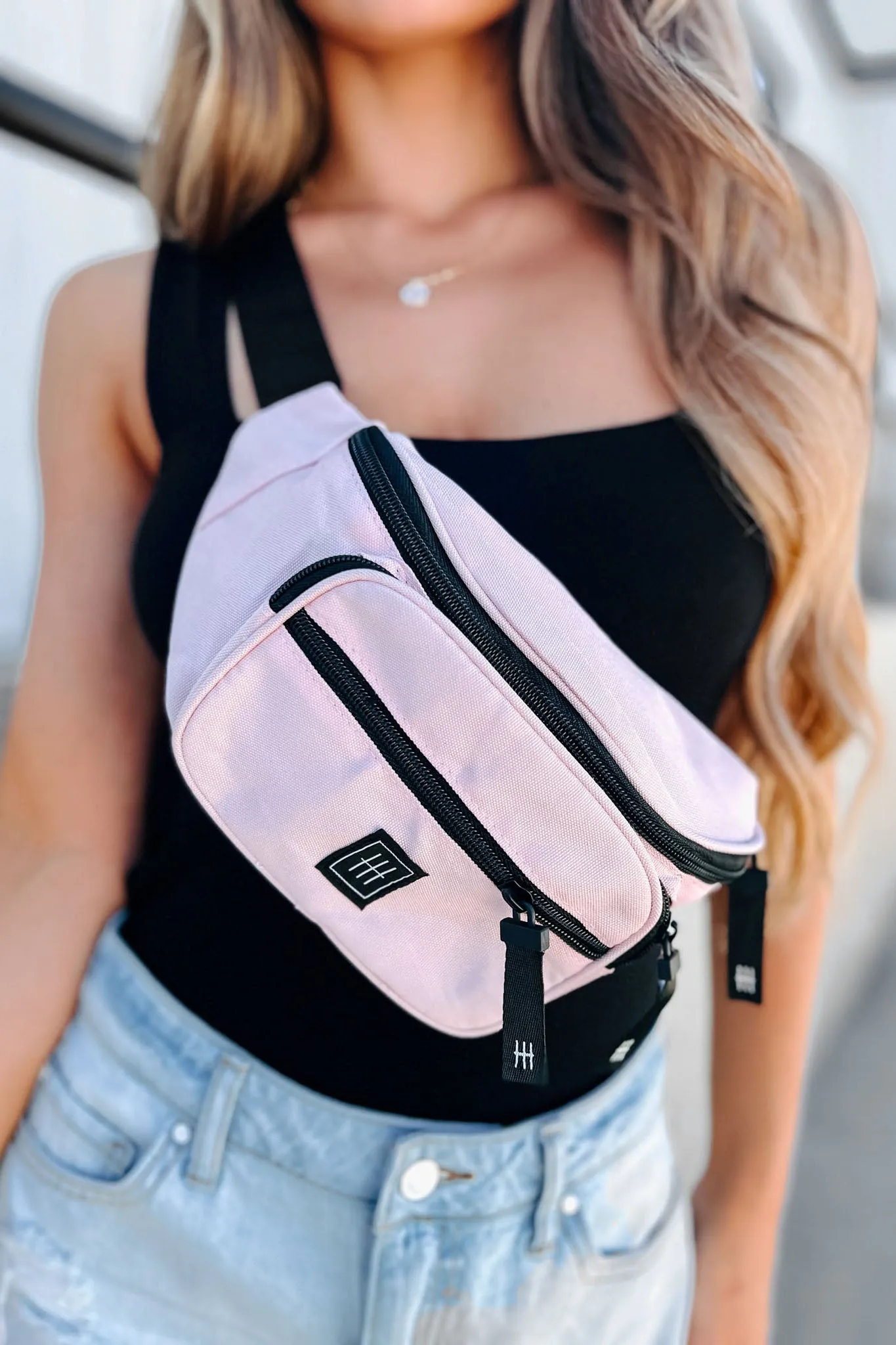 Destination Unknown Fanny Pack (Light Pink)