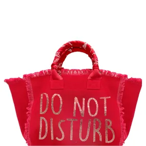 Do Not Disturb Fringe Canvas Bag