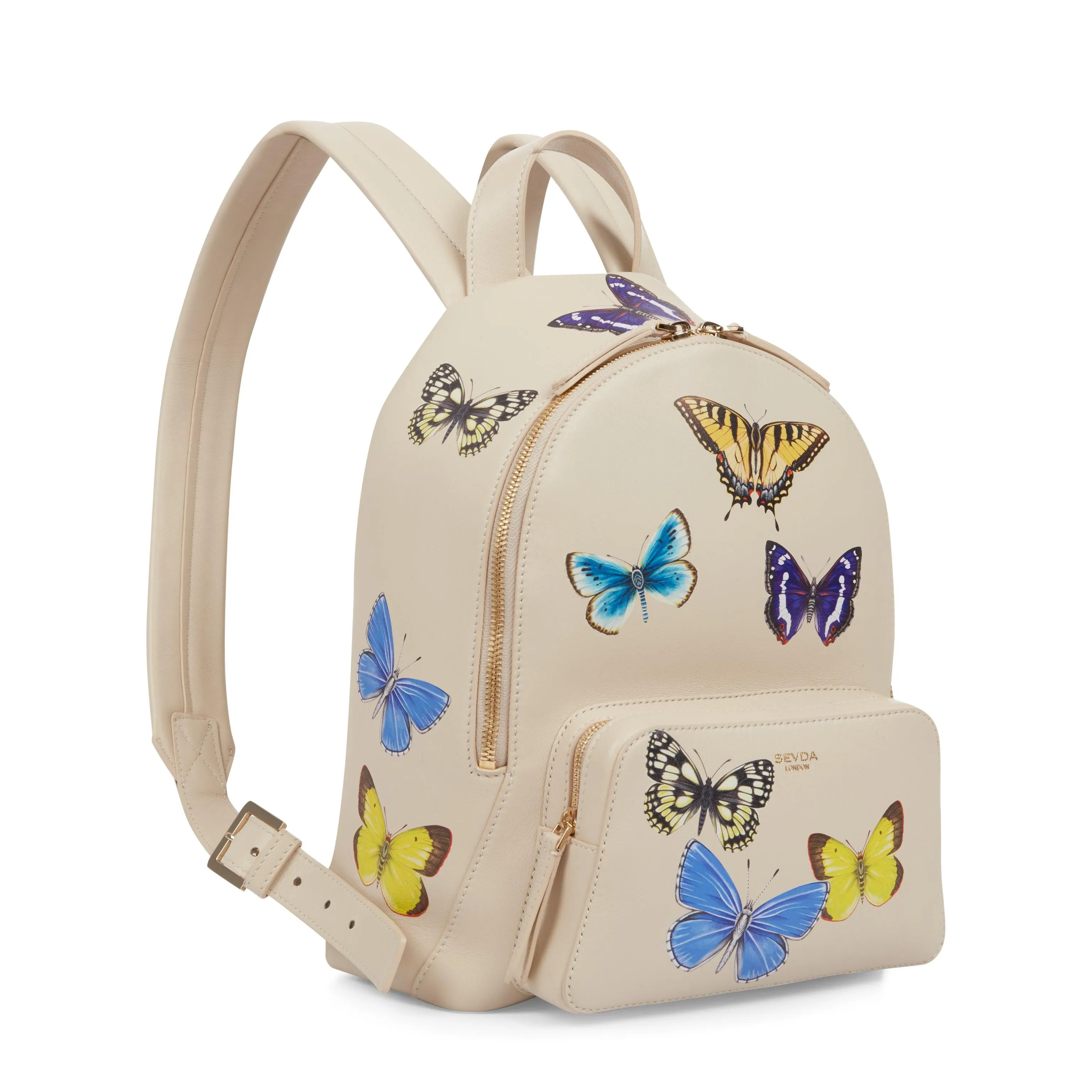 Emma Backpack Ivory Butterflies