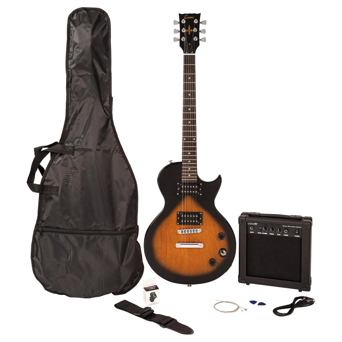 Encore Blaster E90 Electric Guitar Pack ~ Tobacco Sunburst