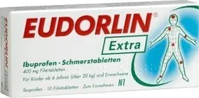 EUDORLIN extra ibuprofen pain tablet. 10 pc