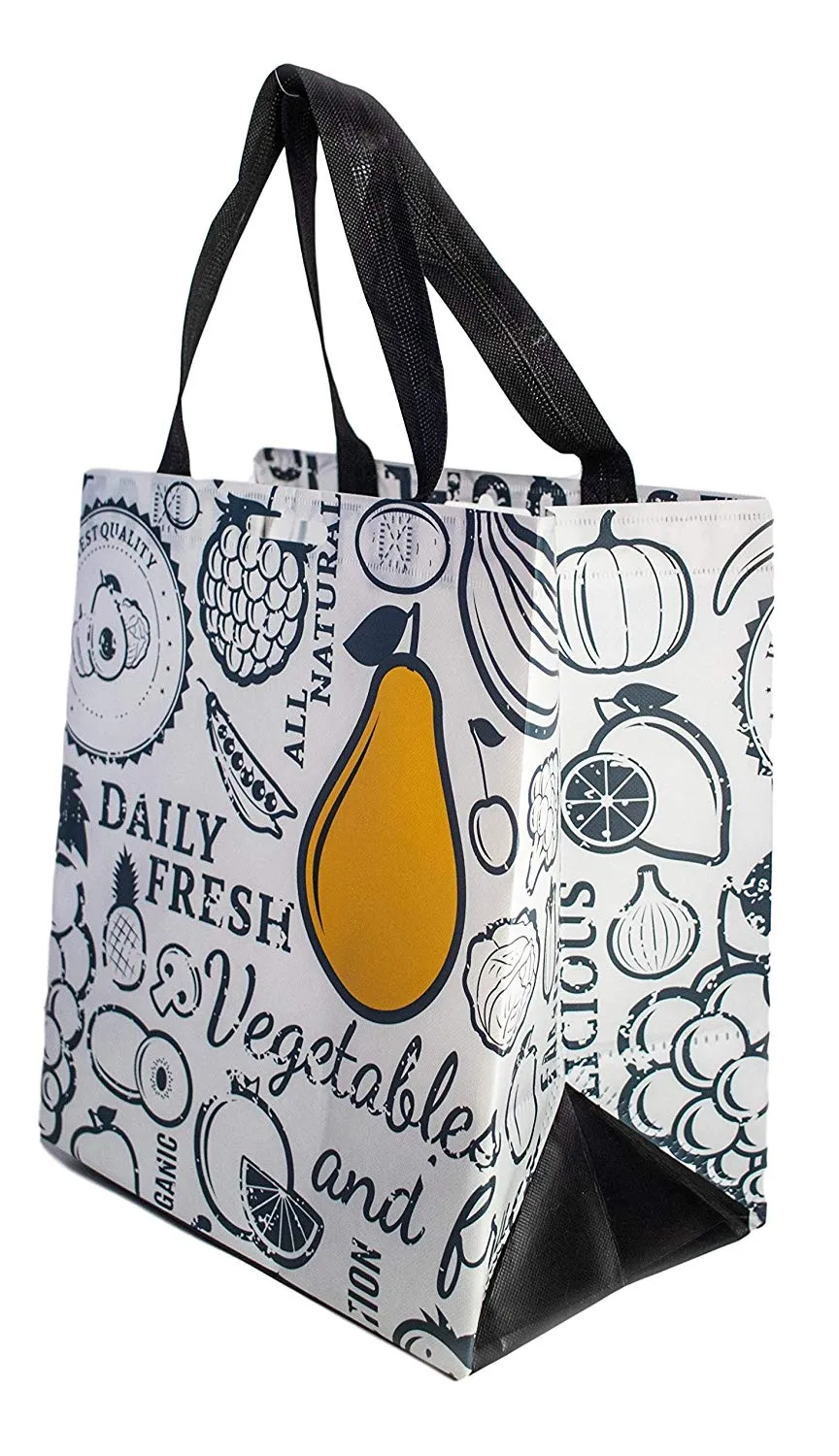 Everyday Medium Non-Woven PP Grocery Bag with Ultrasonic Stitching