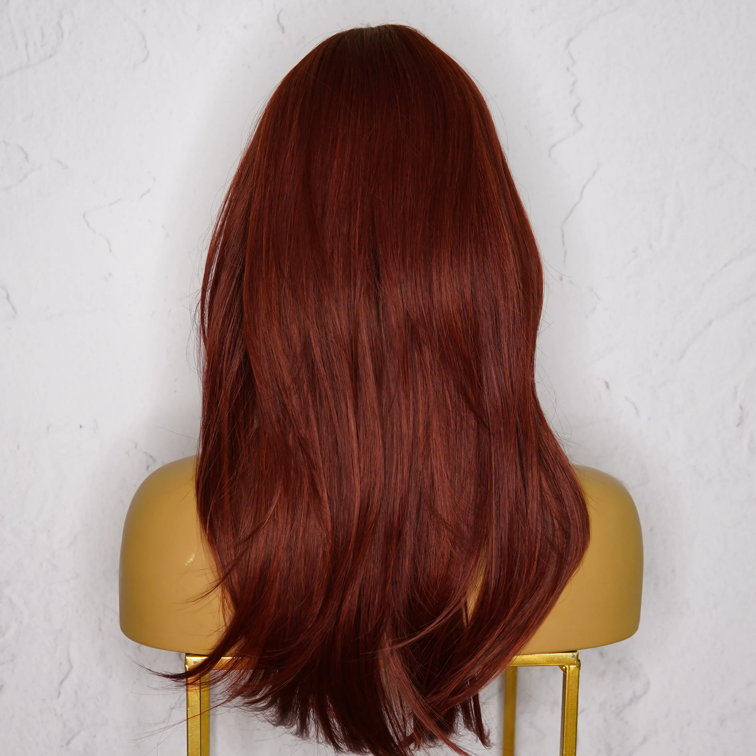 FALLON Red Fringe Wig