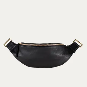 Fanny Pack   Crossbody Bag | Black   Gold Hardware