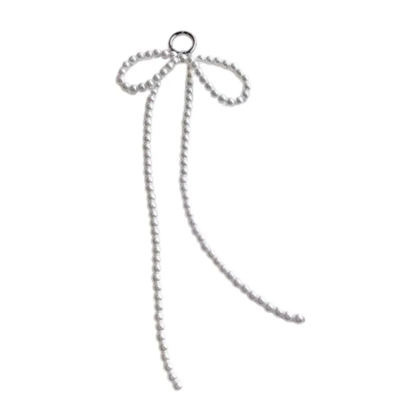 Fashion Pearl Bowknot Keychain Pendant