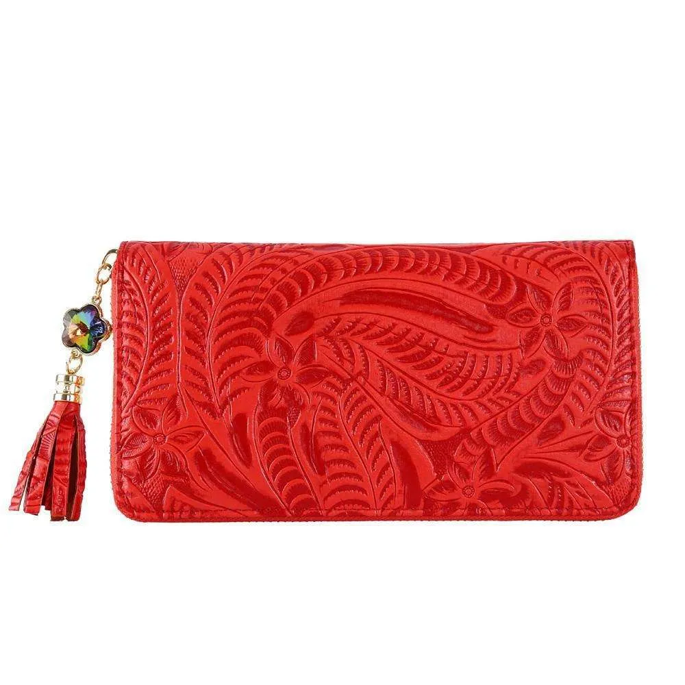 Faux Leather Designer Clutch