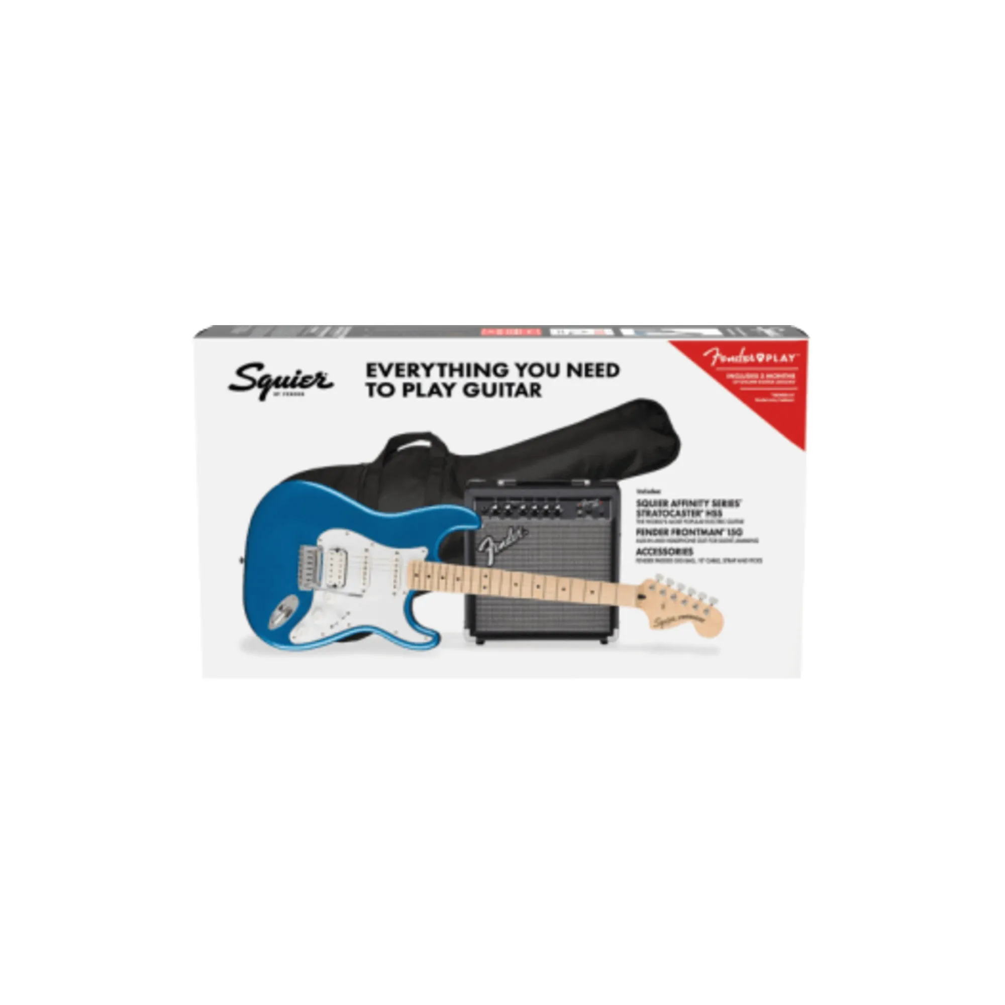 Fender Affinity Series Stratocaster HSS Pack, Lake Placid Blue