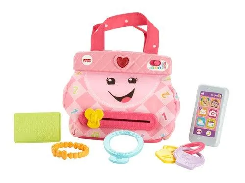 Fisher-Price Laugh & Learn My Smart Purse¬†- with Lights Music and Smart Stages Swtiches For Infant & Toddlers - Pink