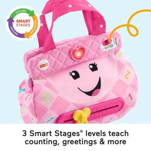 Fisher-Price Laugh & Learn My Smart Purse¬†- with Lights Music and Smart Stages Swtiches For Infant & Toddlers - Pink