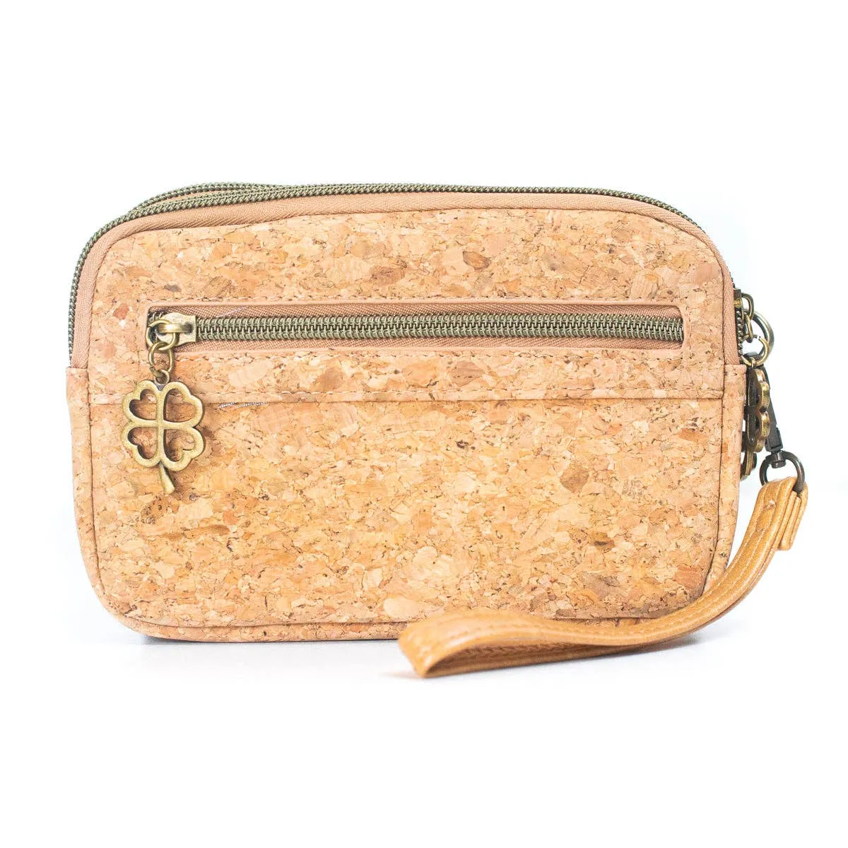 Flash Sale Natural Cork Patchwork Embellished Clutch for Women BAGF-059