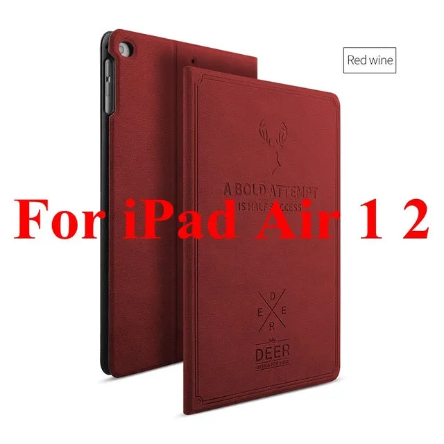 FLOVEME Smart Wake Leather Case For iPad Pro 9.7 for iPad Air 1 2 Luxury Cover Flip Stand Protective Case For iPad Pro Air 12