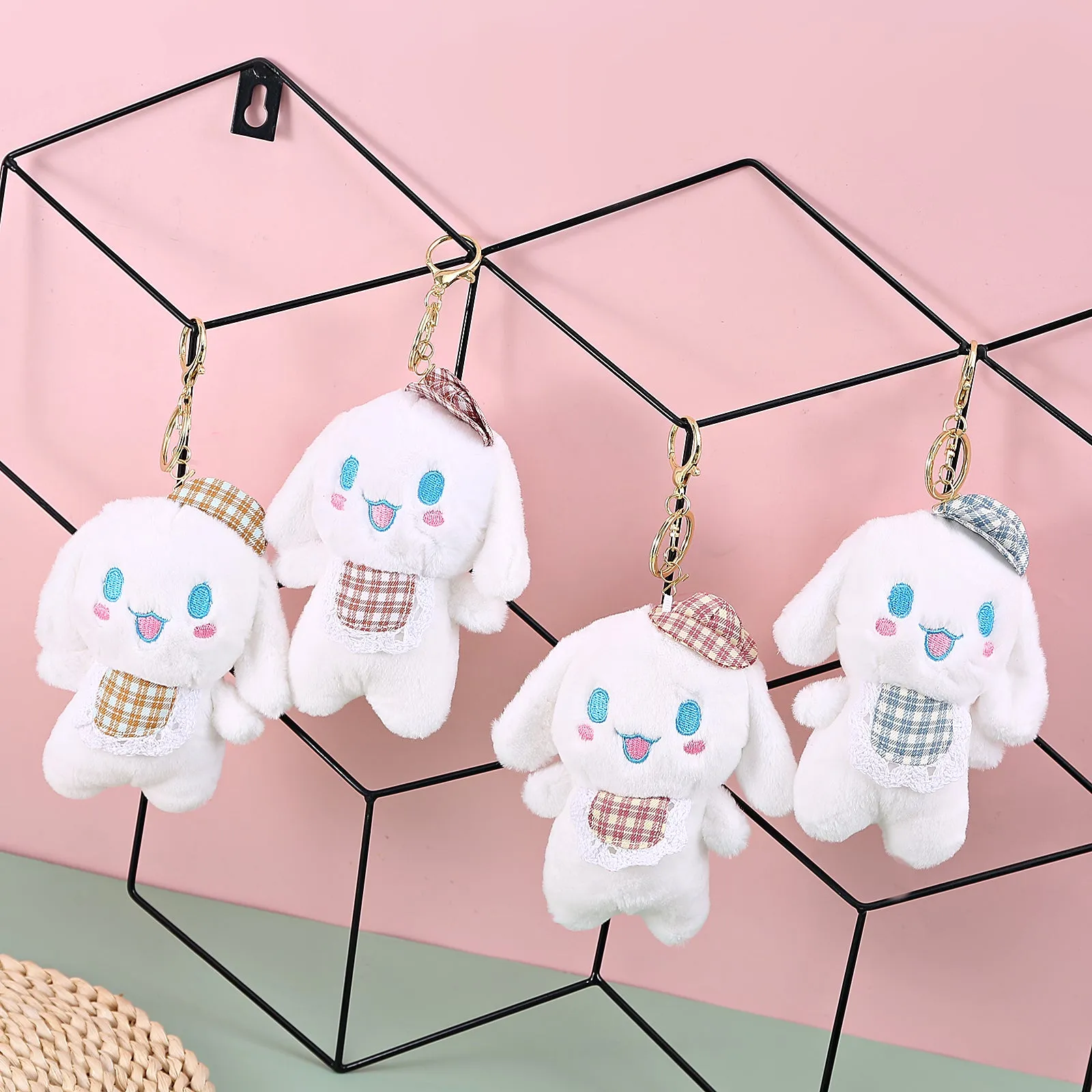 Flying Bunny Soft-Toy Keychain