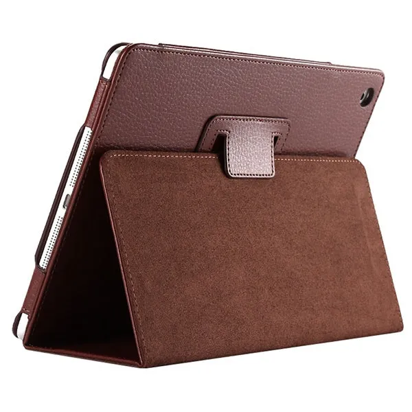 For Ipad Mini 1 2 3 Matte Litchi Soft PU Artificial Leather Case Magnetic Sleep /Wake UP Flip Cover For Ipad Mini case Retina