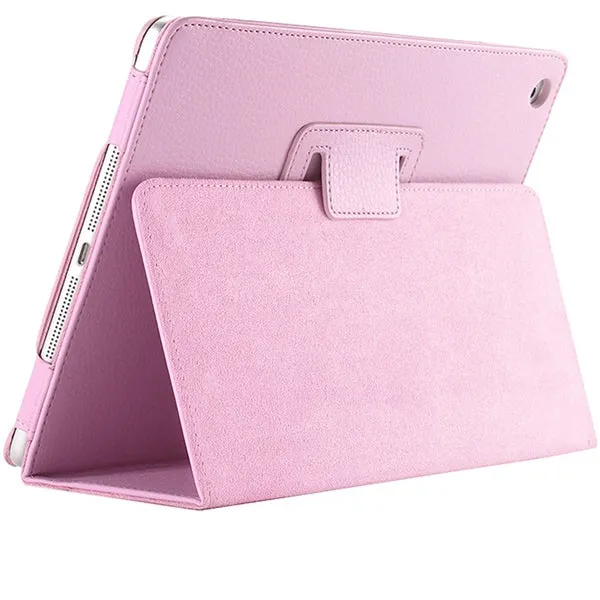 For Ipad Mini 1 2 3 Matte Litchi Soft PU Artificial Leather Case Magnetic Sleep /Wake UP Flip Cover For Ipad Mini case Retina