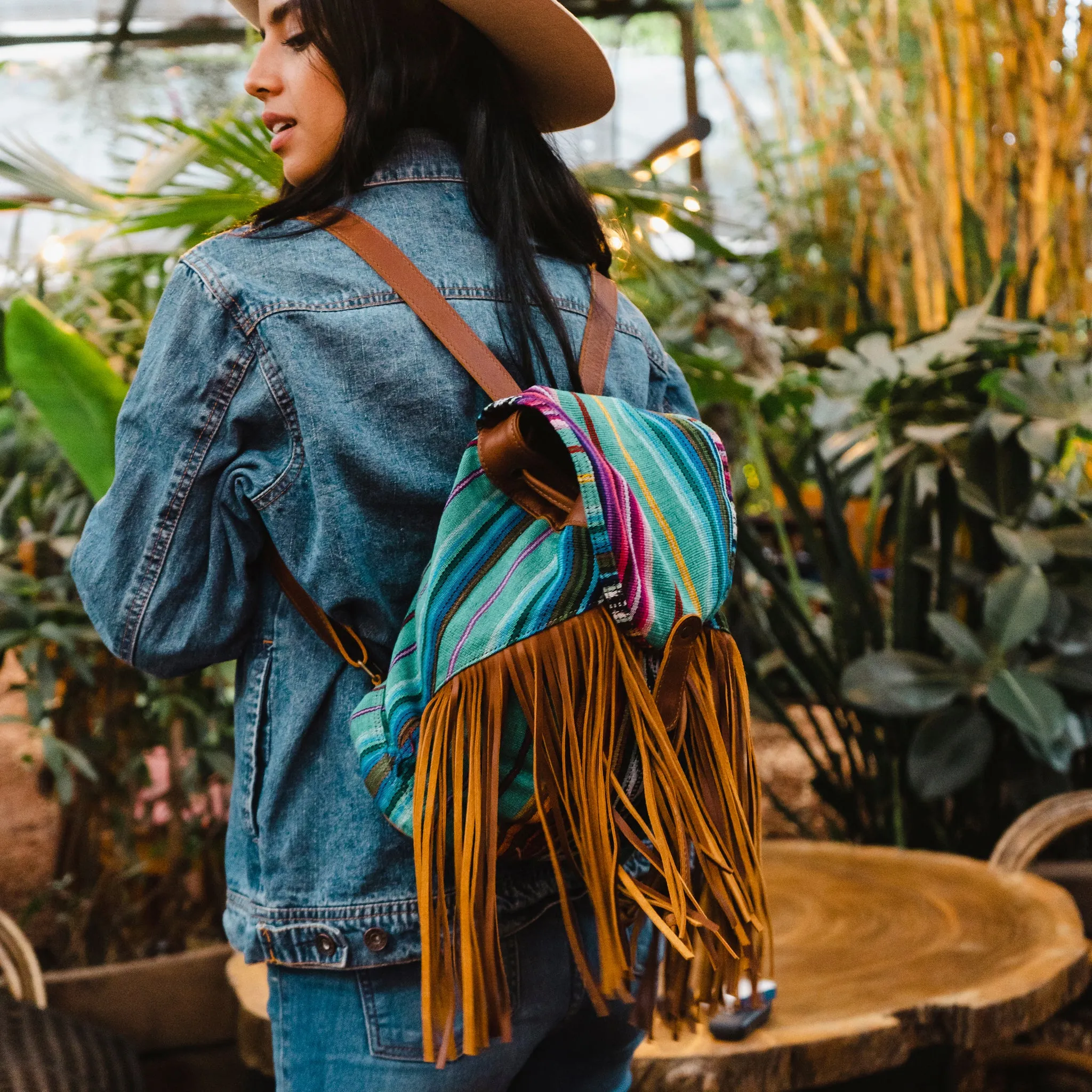 FRINGE BACKPACK - BAJA - CAFE