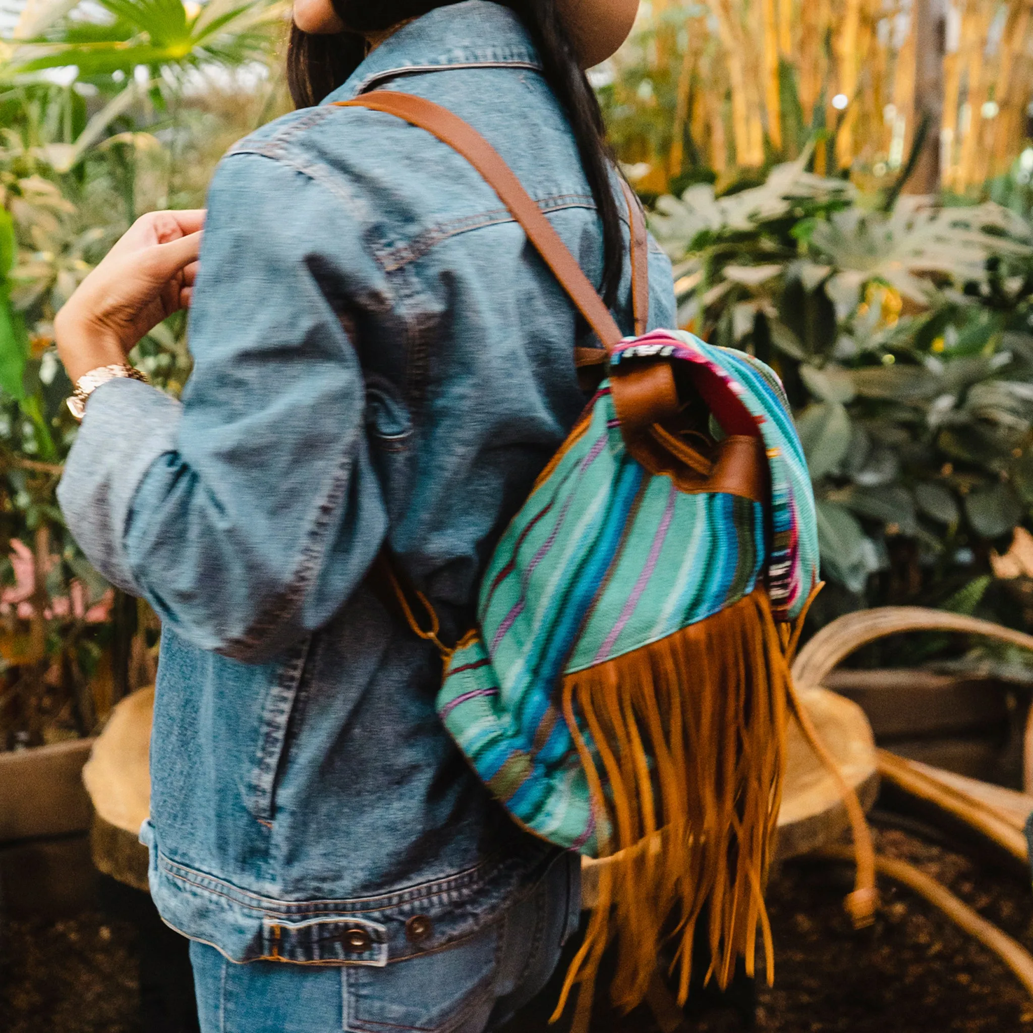 FRINGE BACKPACK - BAJA - CAFE