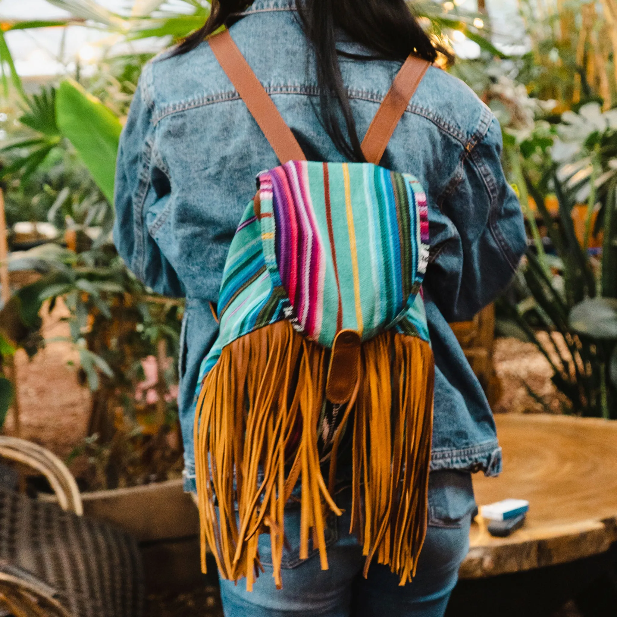 FRINGE BACKPACK - BAJA - CAFE