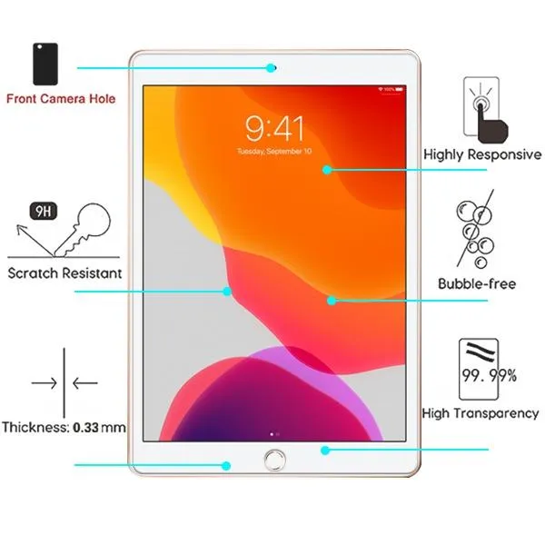 Full Coverage Tempered Glass Tablet Screen Protector