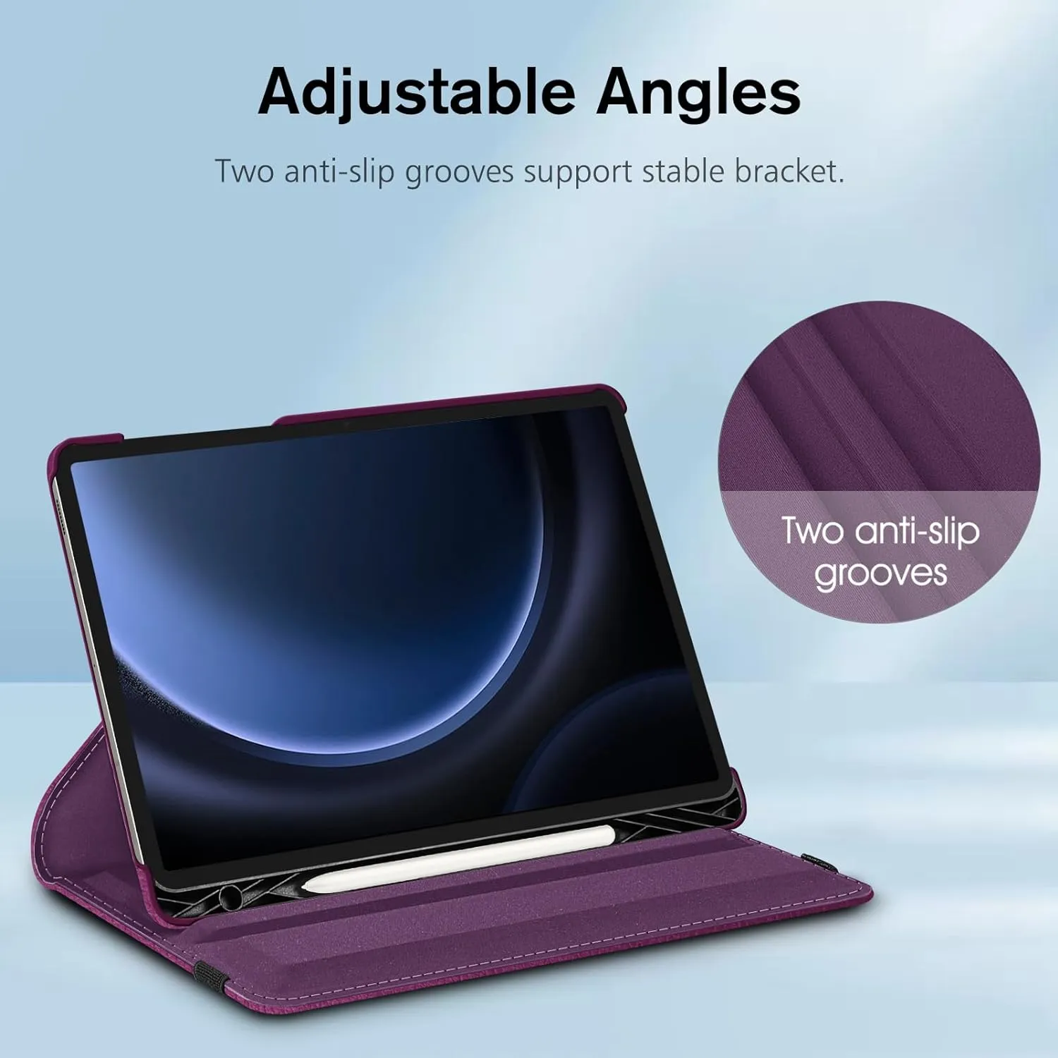 Galaxy Tab S9 / Tab S9 FE 360-Degree Rotating Case | Fintie