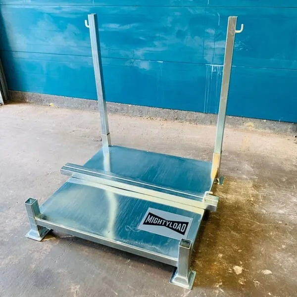 Galvanised Bulk/Tonne/Builders Bag Holding Frame with Removable Legs