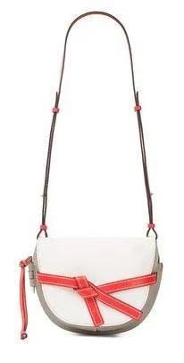 Gate Small Bag Soft White/Light Grey/Red