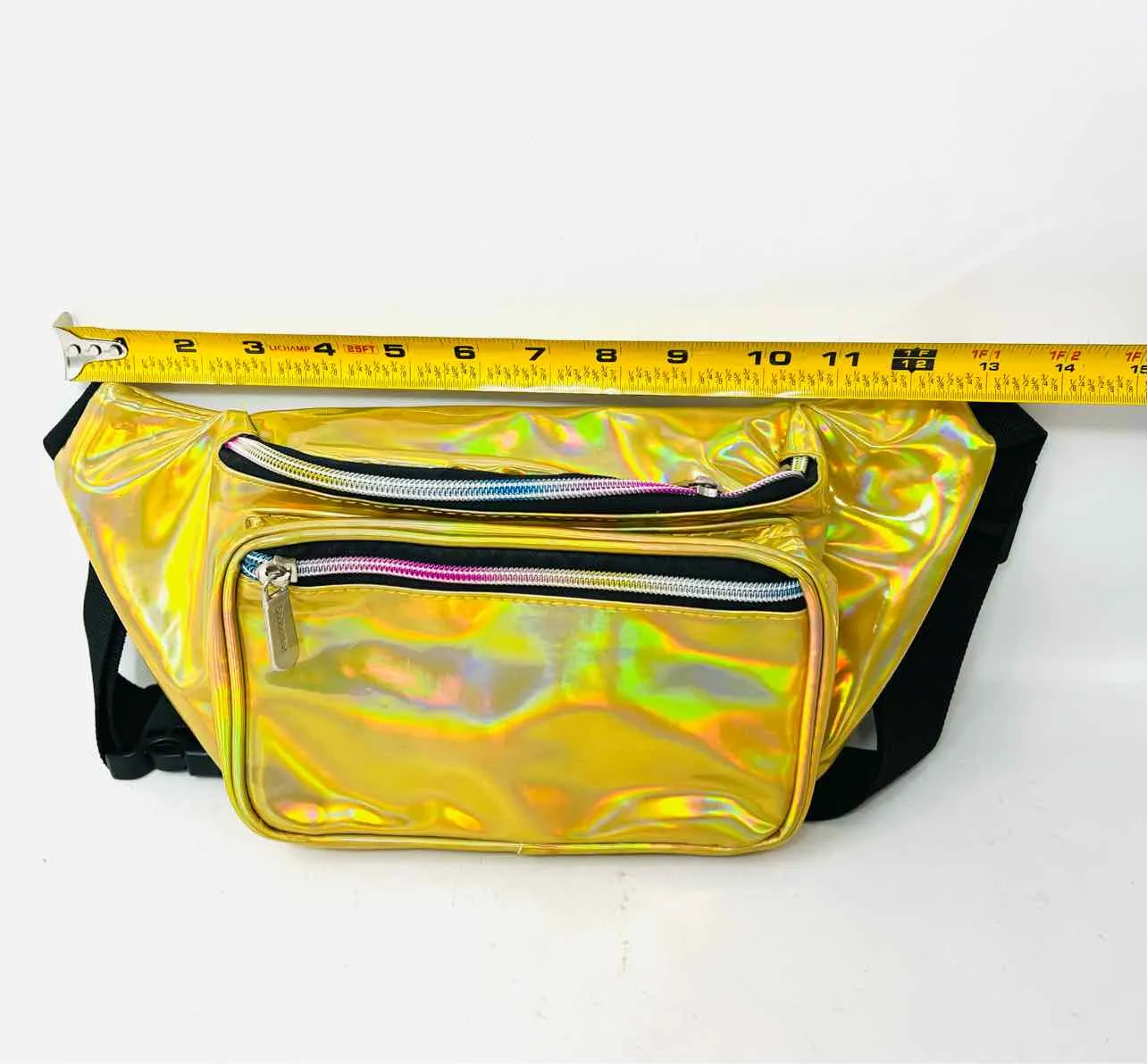 Gold Iridescent Metallic Accessories Fanny Pack