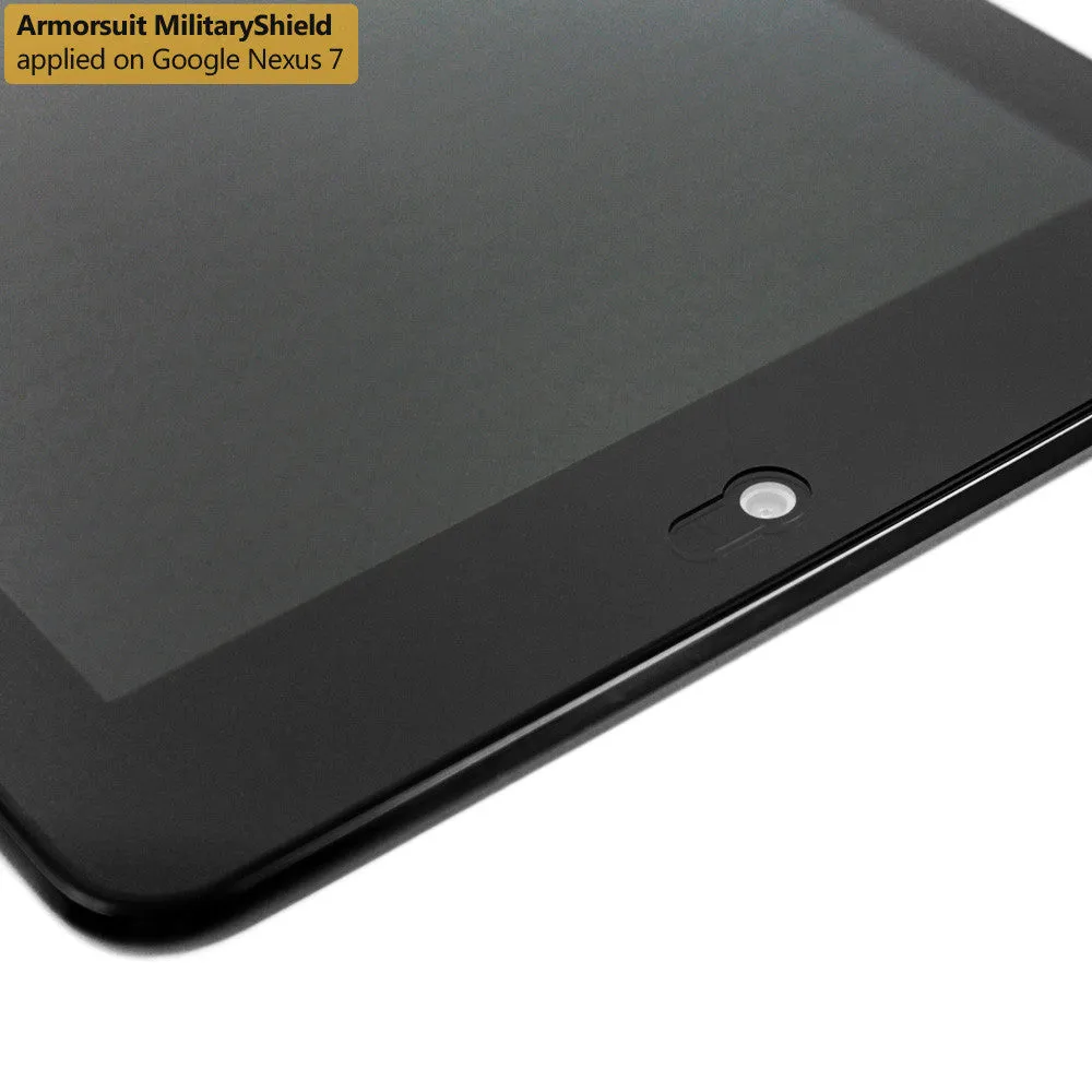 Google Nexus 7 Screen Protector   White Carbon Fiber Film Protector