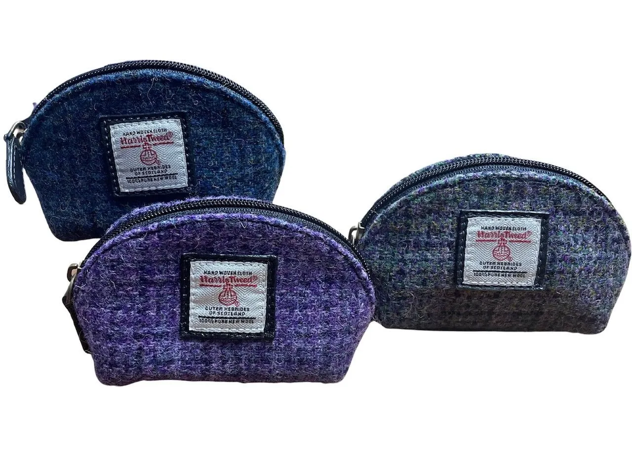 Harris Tweed Coin Purse - Lavender Purple Melange