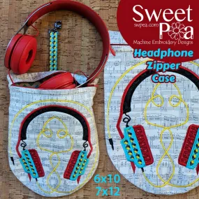 Headphone Zipper Case 6x10 7x12