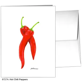 Hot Chili Pepper, Greeting Card (8727A)