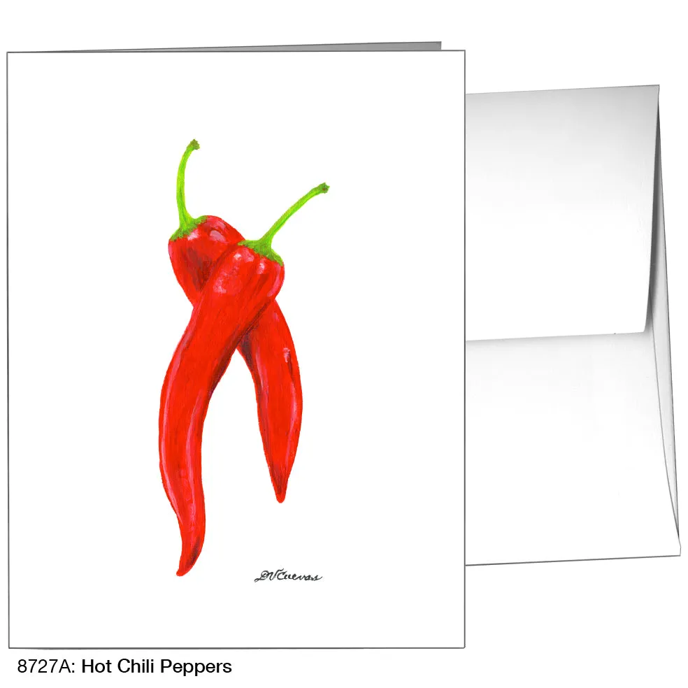 Hot Chili Pepper, Greeting Card (8727A)