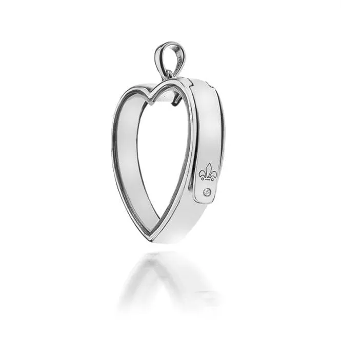 Hot Diamonds Anais Large Heart Sterling Silver Keeper AL009