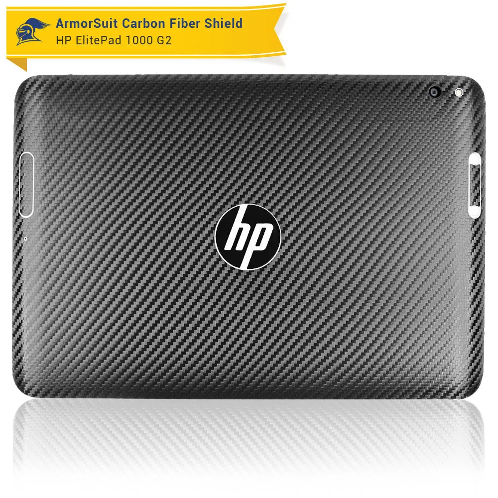 HP ElitePad 1000 G2 Screen Protector   Black Carbon Fiber Skin