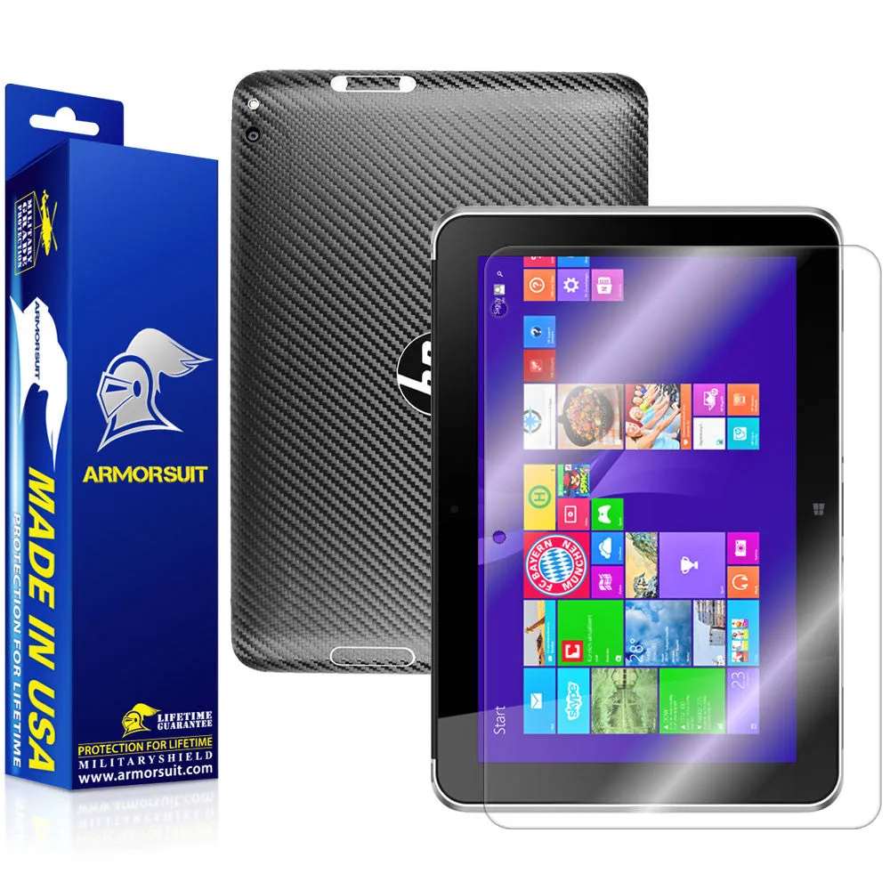 HP ElitePad 1000 G2 Screen Protector   Black Carbon Fiber Skin