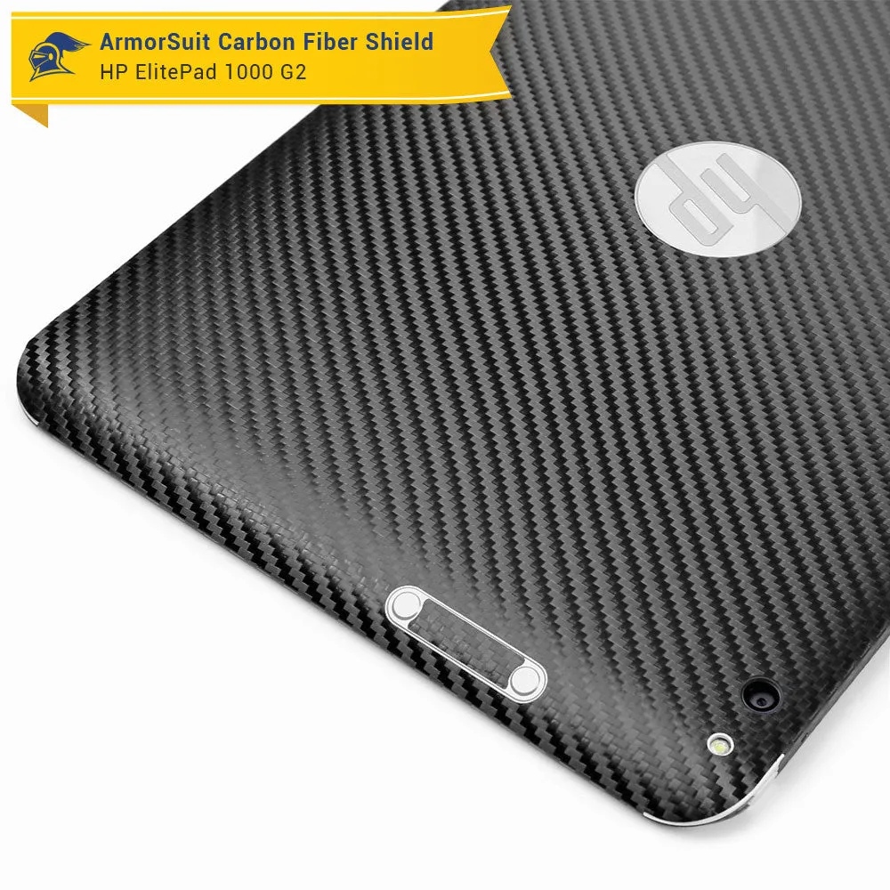 HP ElitePad 1000 G2 Screen Protector   Black Carbon Fiber Skin