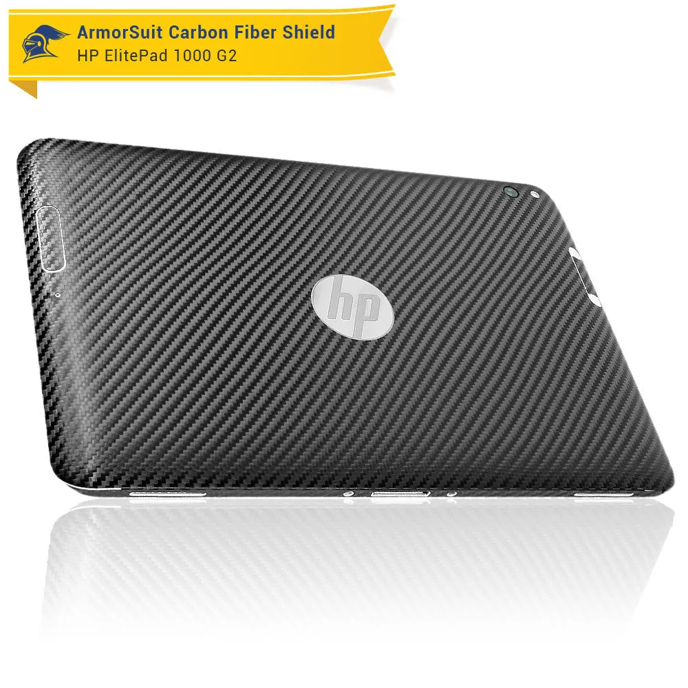 HP ElitePad 1000 G2 Screen Protector   Black Carbon Fiber Skin