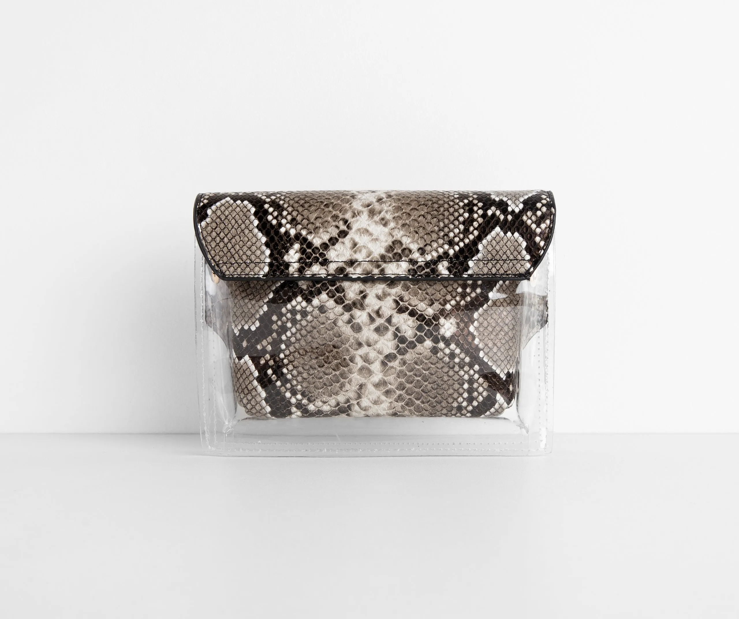 In The Clear Snake Cross-body Purse