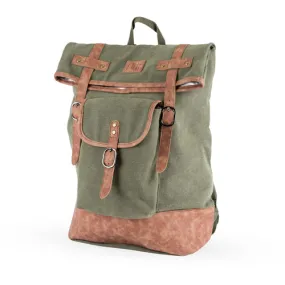 Insulated Canvas Cooler Adventure Backpack in Green by Foste