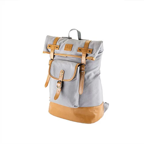 Insulated Canvas Cooler Adventure Backpack in Grey by Foster