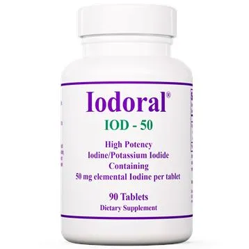 Iodoral® Iodine - Potassium Iodide | High Potency - 90 Scored Tablets - 6.25 mg, 12.5 mg & 50 mg