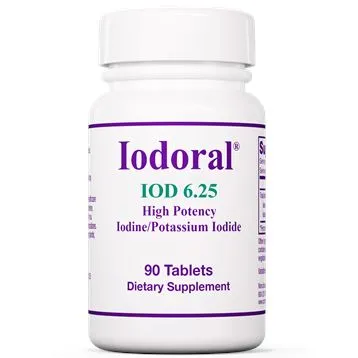 Iodoral® Iodine - Potassium Iodide | High Potency - 90 Scored Tablets - 6.25 mg, 12.5 mg & 50 mg