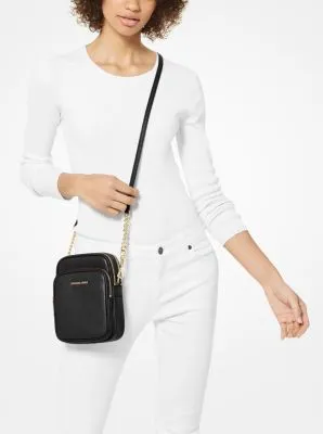 Jet Set Medium Pebbled Leather Crossbody Bag