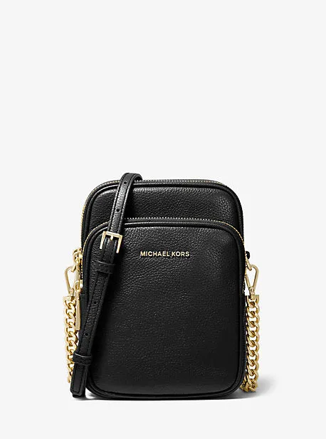 Jet Set Medium Pebbled Leather Crossbody Bag