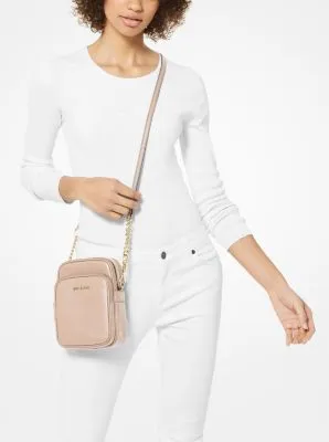 Jet Set Medium Pebbled Leather Crossbody Bag