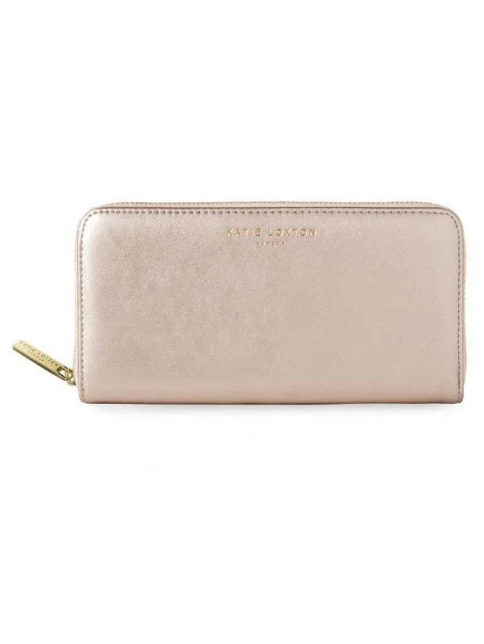 Katie Loxton T Alexa Purse Metallic Rose Gold KLB506