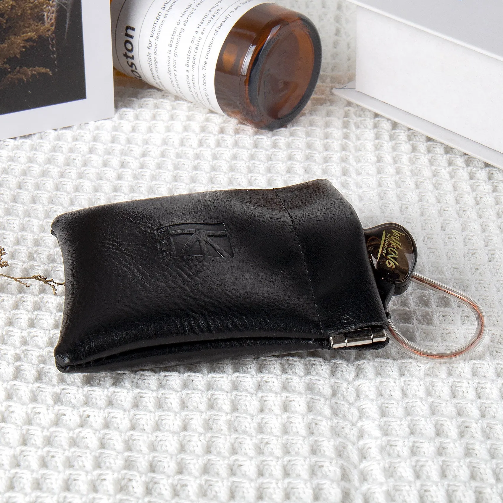 【KBEAR BP01】 Earphones Storage Bag Headphone Accessory Earbuds Leather Case