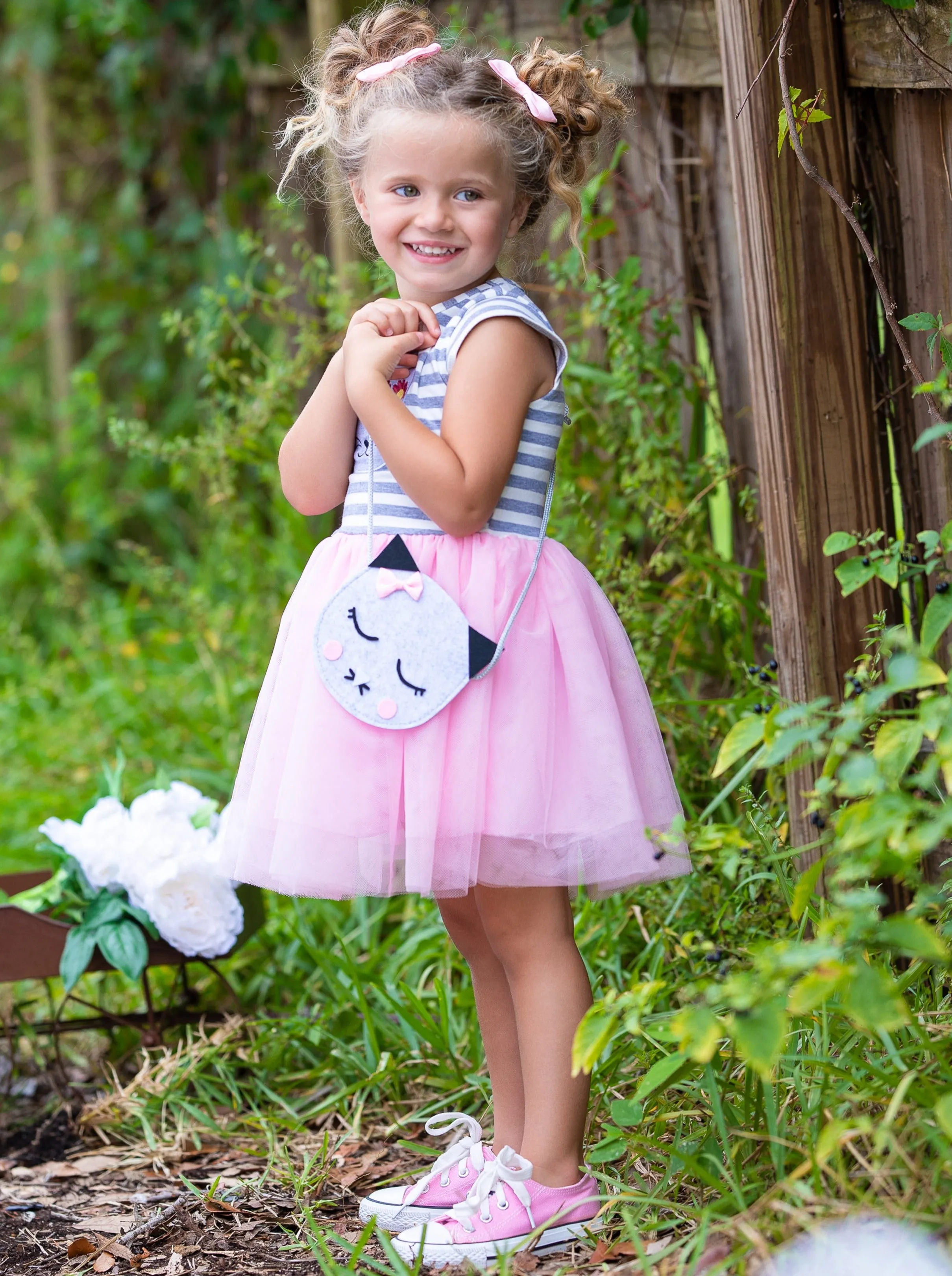 Kitty Cat Tutu Dress And Purse Set